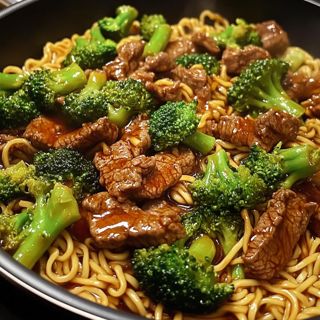Beef, Broccoli & Noodle Stir-Fry