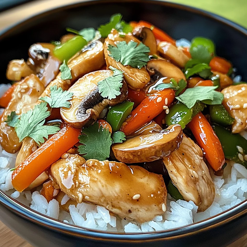 Chicken, Mushroom & Veggie Rice Bowl