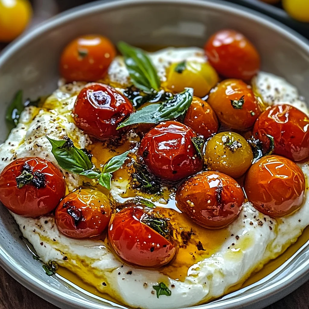 Hot Honey Tomato Burrata Dip