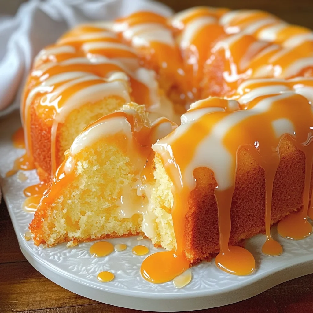 Orange Velvet Pound Cake