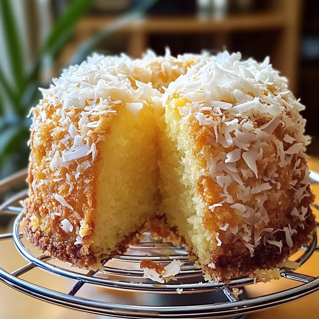Pineapple Coconut Pound Cake