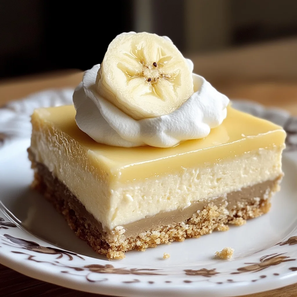 Banana Cream Cheesecake Bars
