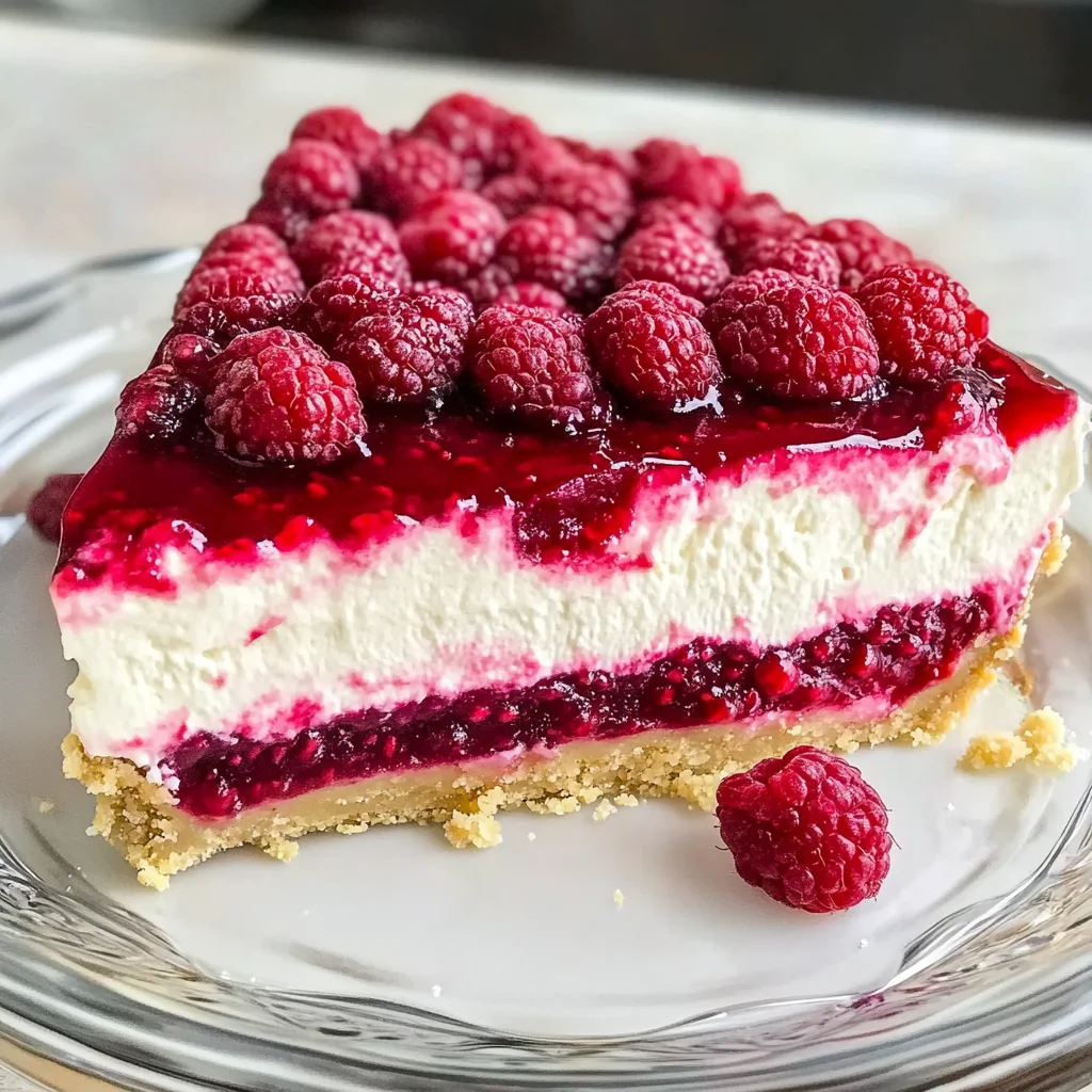 Creamy Raspberry Cheesecake