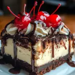 Hot Fudge Sundae Brownie Cheesecake