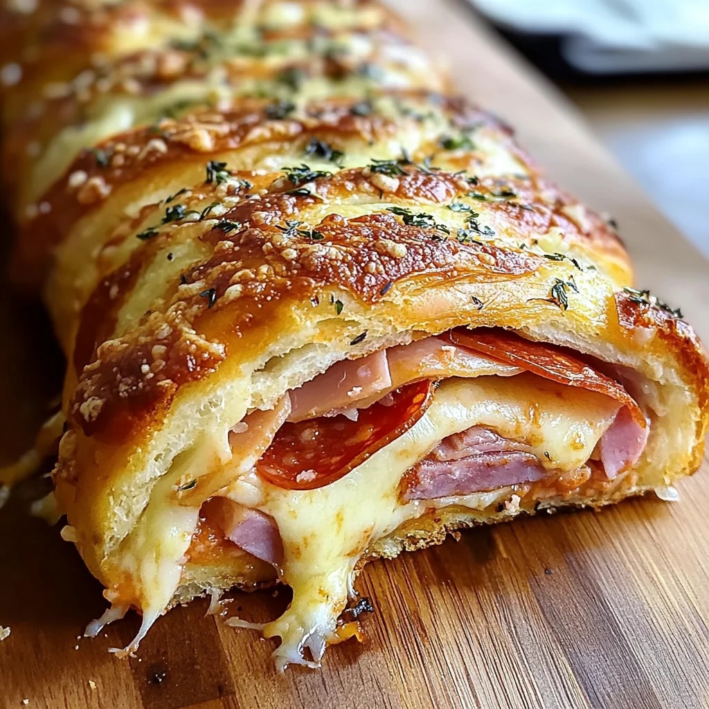 Italian Stromboli Stuffed Bread
