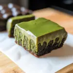 Matcha Mochi Brownies
