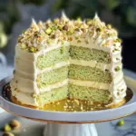 Pistachio Dacquoise Cake