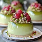 Pistachio & Raspberry Cheesecake Domes