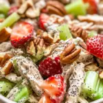 Strawberry Pecan Poppy Seed Chicken Salad