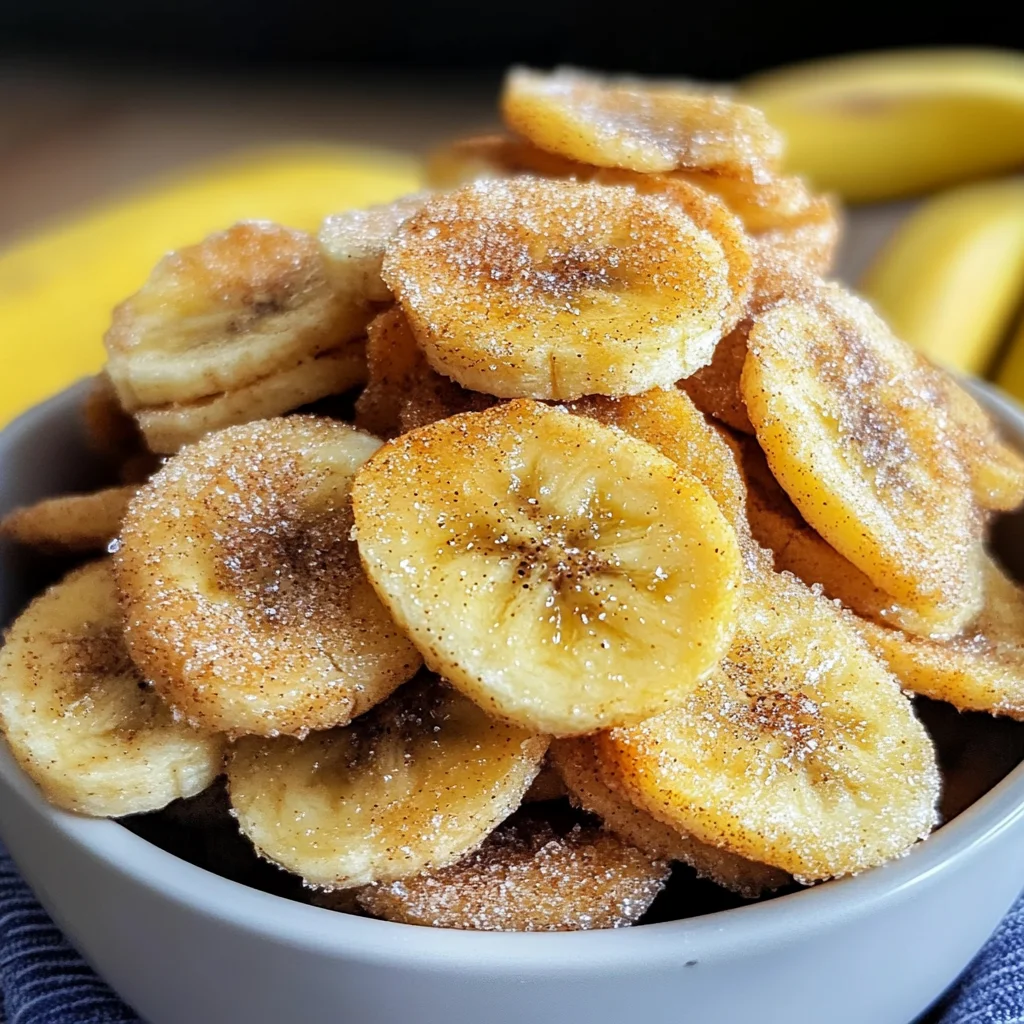 Air Fryer Cinnamon Banana Chips