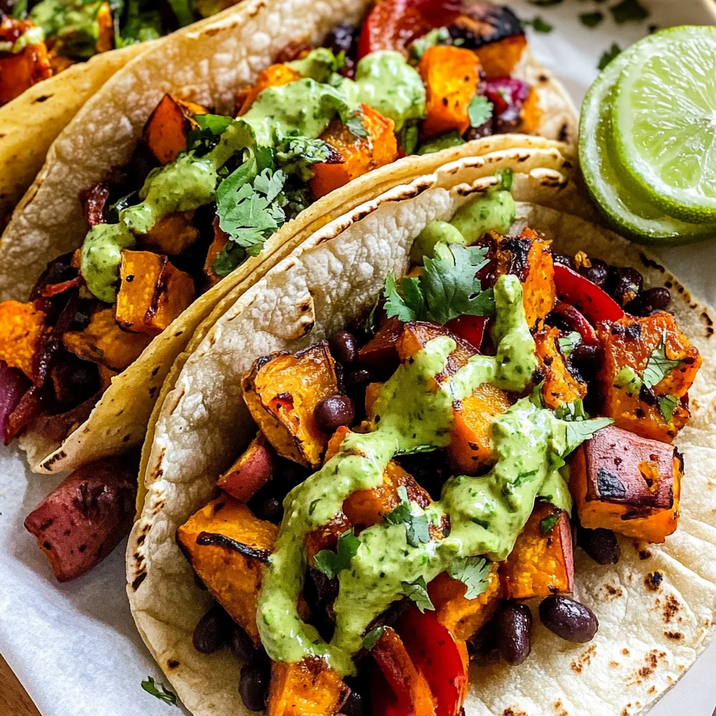 Black Bean Sweet Potato Tacos Recipe