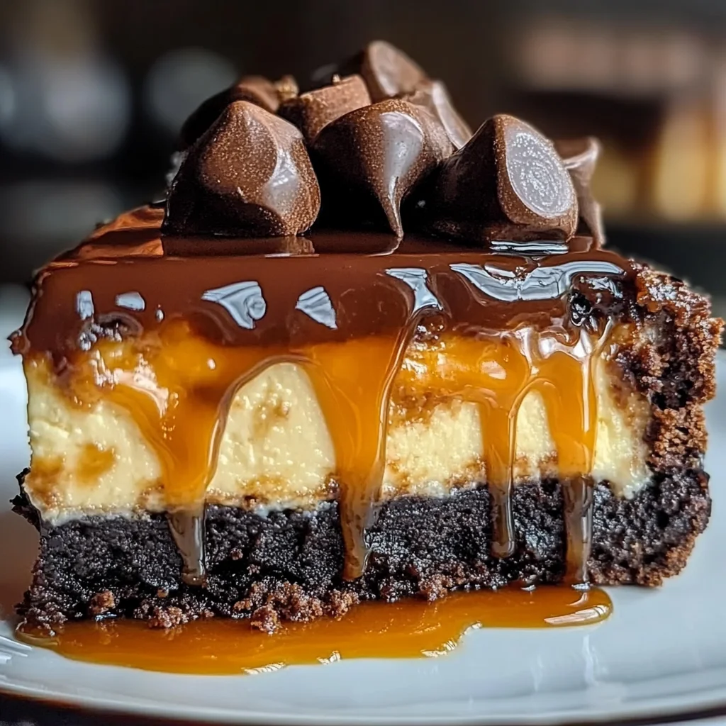 Caramel Brownie Cheesecake