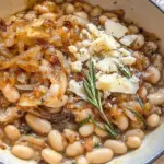 Caramelized Onion White Beans with Rosemary & Balsamic