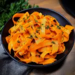 Carrot Ribbons in Rosemary Butter Sauce