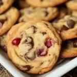 Cherry Chocolate Chip Cookies with Mocha Chips