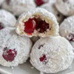 Cherry Snowball Cookies