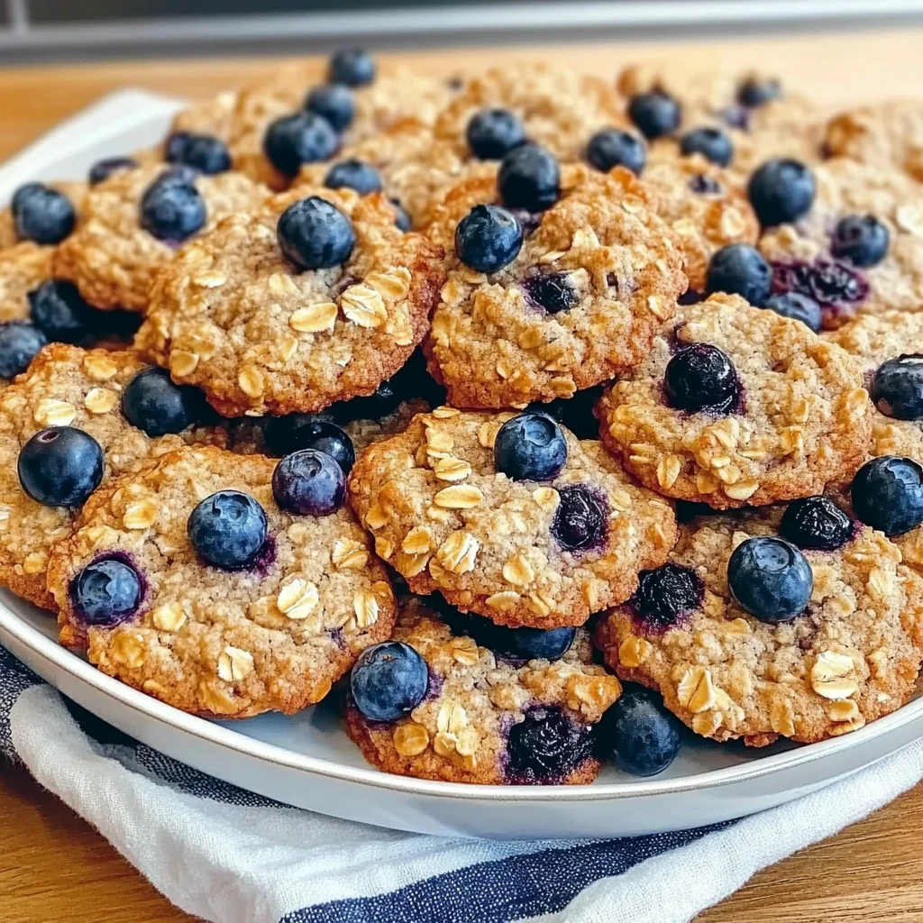 Chewy Blueberry Oatmeal Cookies - Alrightwithme