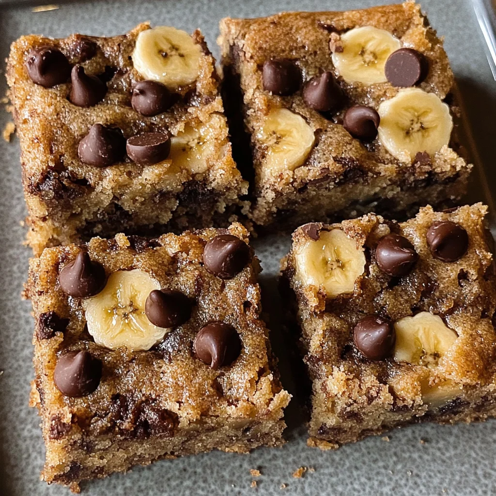 Chocolate Chip Banana Bars Recipe