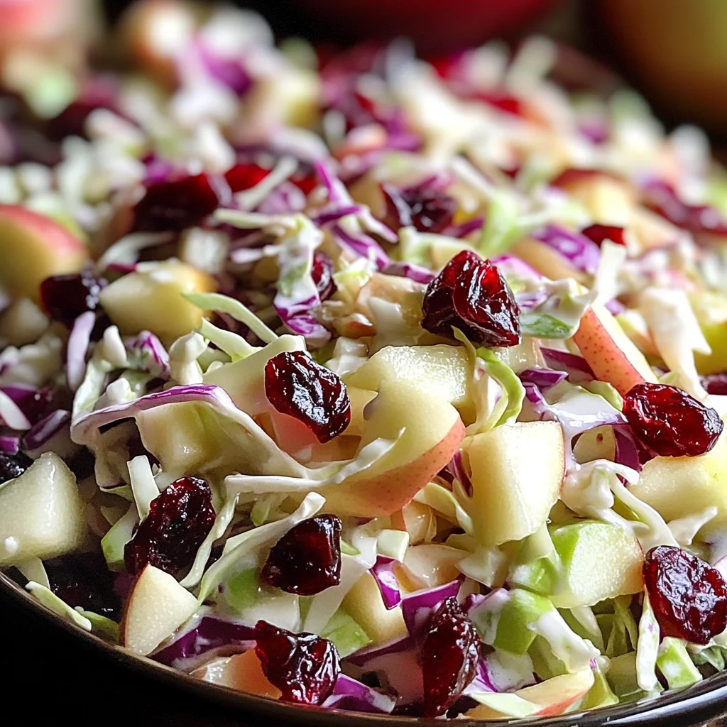 Cranberry Apple Coleslaw: A Delicious & Healthy Recipe