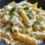 Creamy Lemon Feta Pasta Recipe