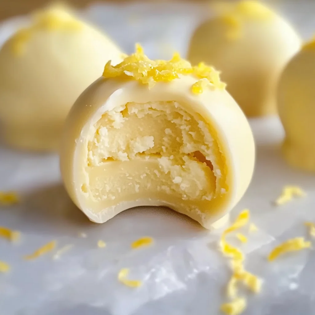 Creamy Lemon Truffles Recipe