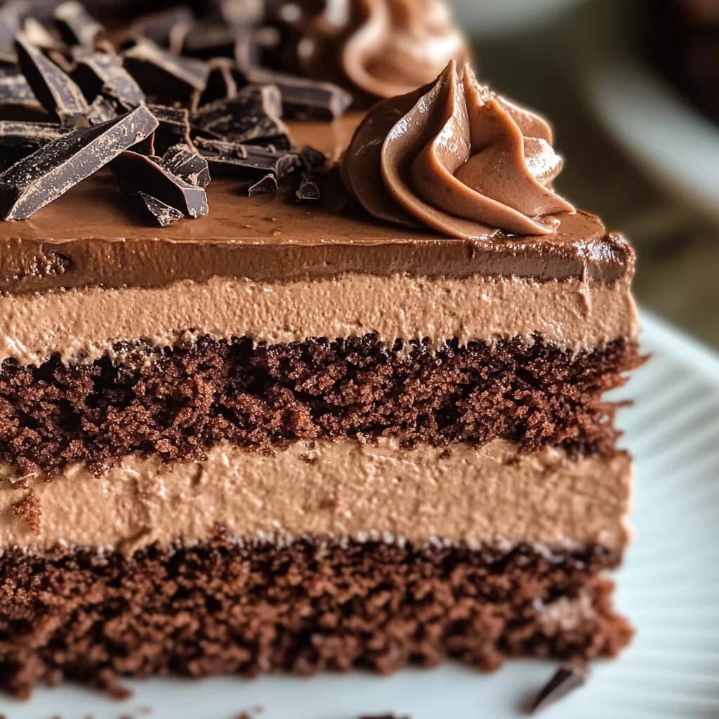 Easy Chocolate Mousse Cake Recipe