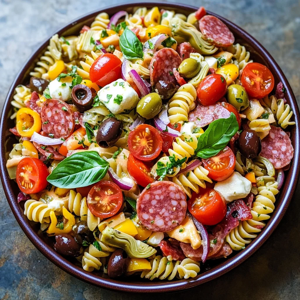 Easy Italian Antipasto Pasta Salad