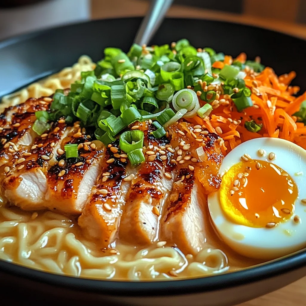 Fiery Chicken Ramen : Bold & Comforting