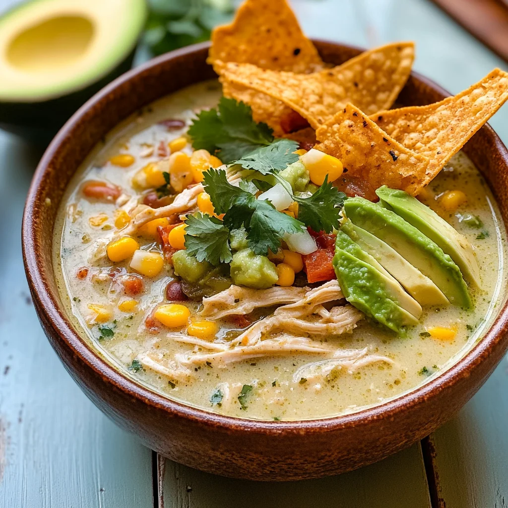 Green Chicken Enchilada Soup