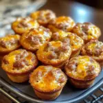 High-Protein Pancake Sausage Mini Muffins