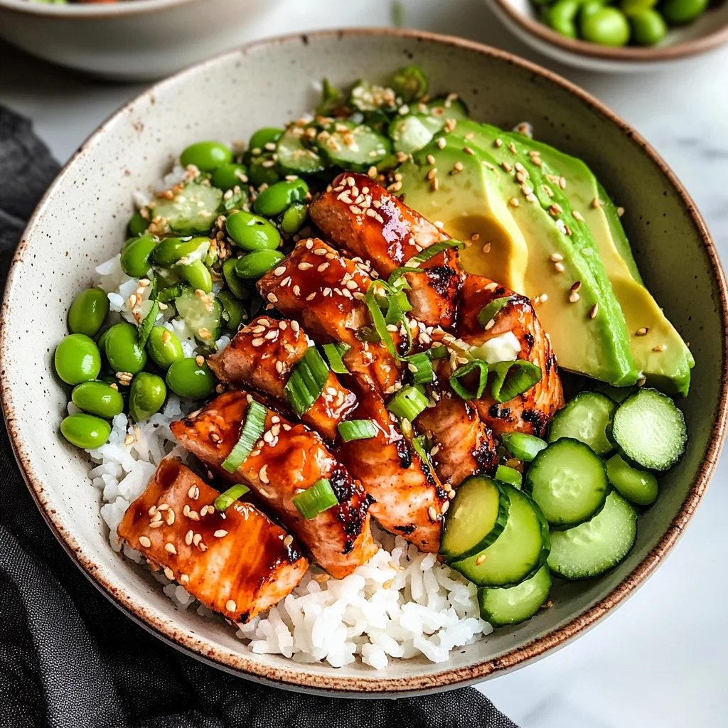 Honey Sriracha Salmon Bowls