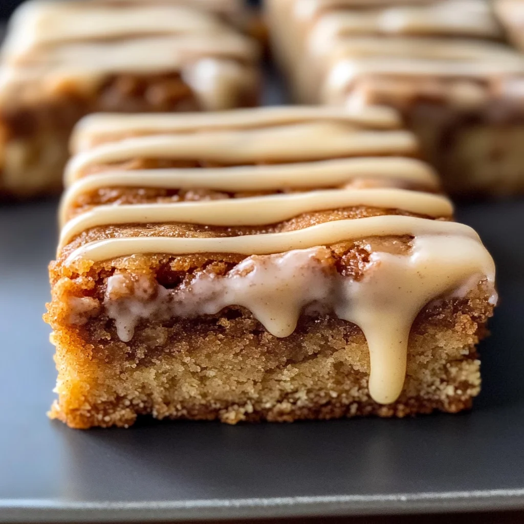 How to Make Cinnamon Roll Blondies