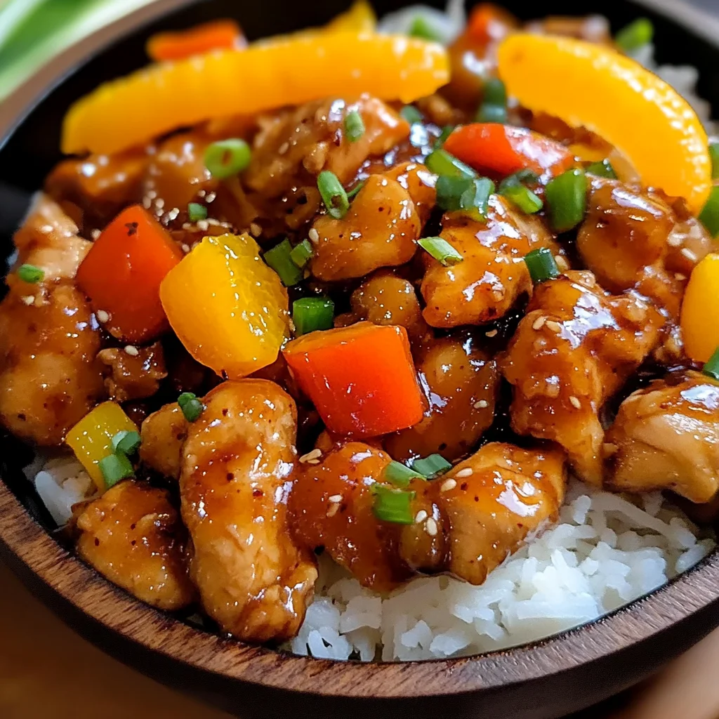 Juicy Blackstone Orange Chicken