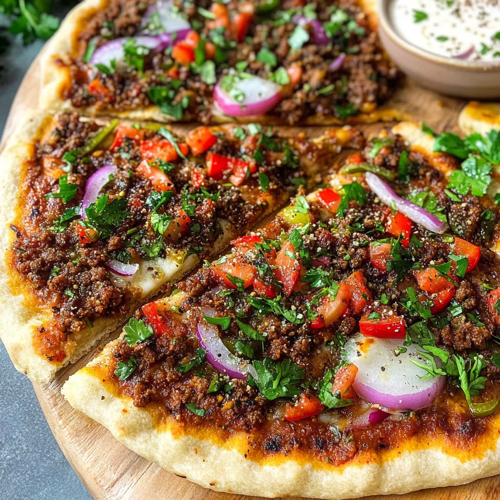 Lamb Lahmacun (Turkish Pizza)