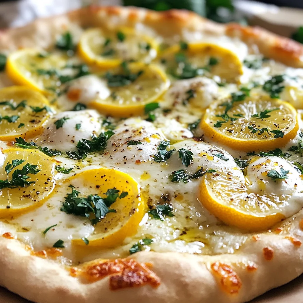 Lemon Pizza with Fresh Herbs