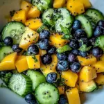 Mango Cucumber Salad with Blueberries and Avocado