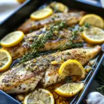 Mediterranean Herb and Lemon Baked Branzino