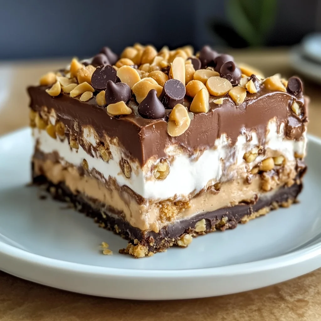 No-Bake Peanut Butter Lasagna
