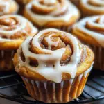 Pumpkin Cinnamon Roll Muffins