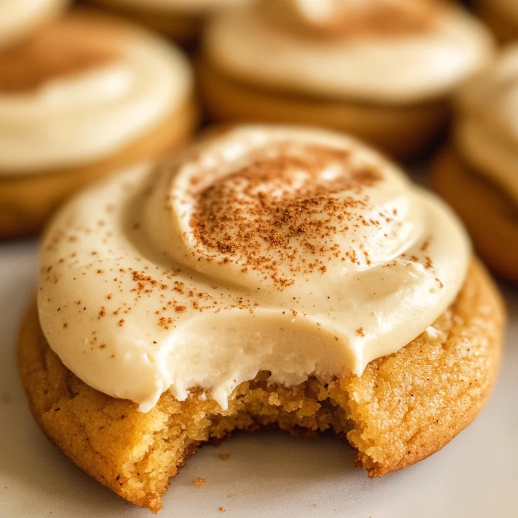 Pumpkin Spice Sugar Cookies with Cream Cheese Frosting