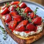 Roasted Strawberry Whipped Ricotta Toast Recipe