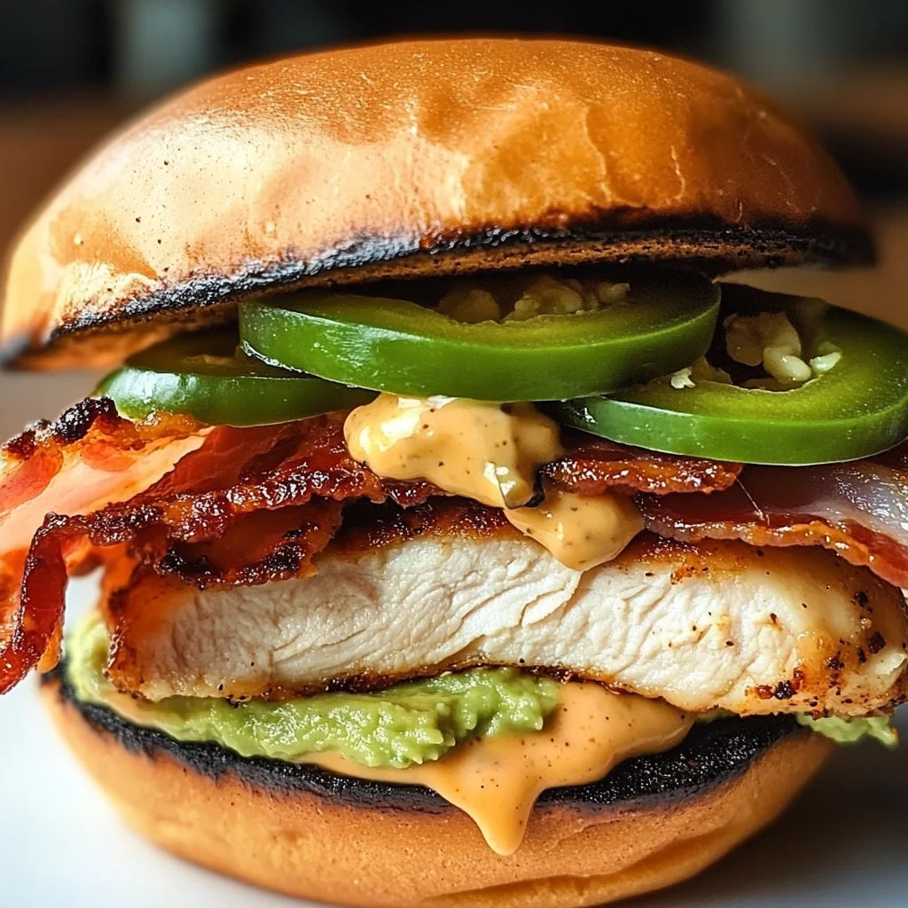 Spicy Grilled Chicken Avocado Sandwich