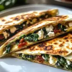Spinach and Feta Quesadillas