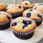 Sweet Greek Yogurt Blueberry Muffins