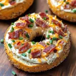 Zesty Turkey Bacon Cream Cheese Bagels