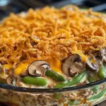 chicken hamburger Green Bean Casserole with Mushrooms made easy!