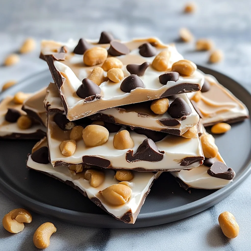 10 Minute Peanut Butter Chocolate Greek Yogurt Bark Recipe
