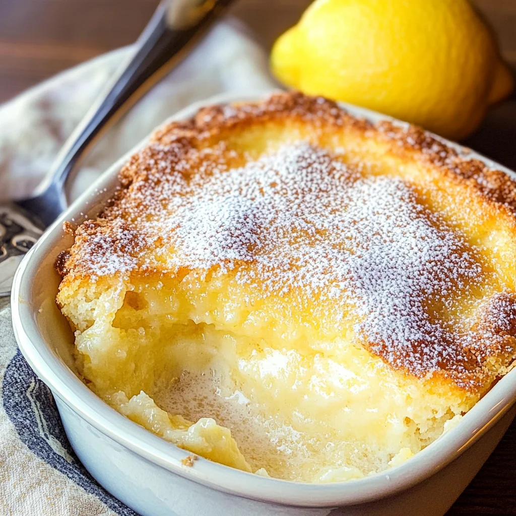 Baked Lemon Pudding