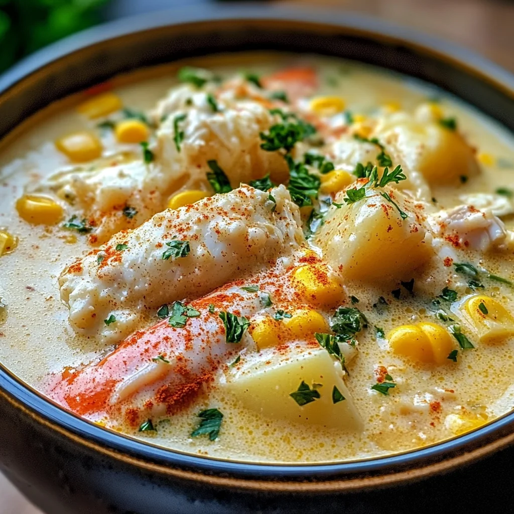 Bobby Flay's Crab & Corn Chowder Recipe