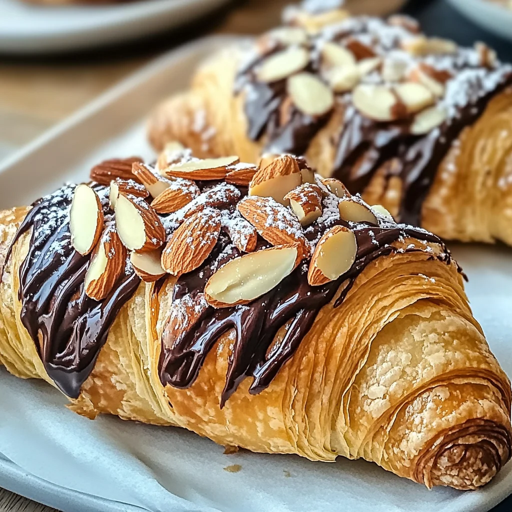 Chocolate Almond Croissants